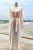 Fashionable Symphony Hole Muslim Islamic Open Kaftan Abaya Maxi Dress