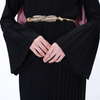 New Pleated Muslim Ramadan Dress Islamic Flared Sleeve Modest Fashion Abaya 