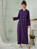 Ethnic Morocco Beading Hooded Muslim Islamic Abaya Gown Maxi Dress