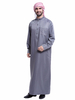 FREE SHIPPING Designer Arabic Jubba Embroidery Breathable Long Sleeve Islamic Clothing Robe Men Thobes For Muslims Brothers