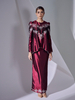 SIPO Brand-new Style Malaysia Baju Kurung Elegant Puff Sleeves Malay Clothing Muslim Kurung Modern Dress