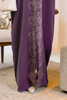 SIPO Elegant and Luxurious Korean Nidha Abaya with Exclusive French Lace and Sparkling Rhinestones and Matching Shawl