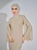 SIPO New Fashion Modern Baju Kurung 2024 Malaysia Baju Islamic Cloth Premium Chiffon with Italian Crepe Muslim Women Dress 