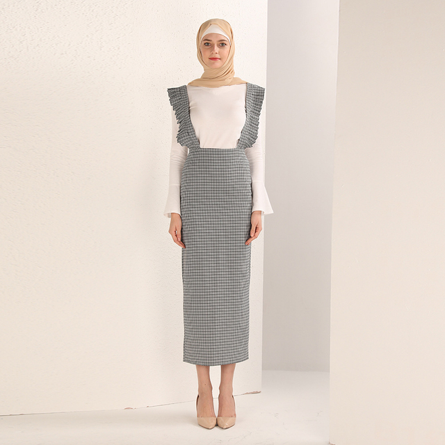 New Design Dubai Muslim Lady Modest Fashion Sheath Dress Skirt