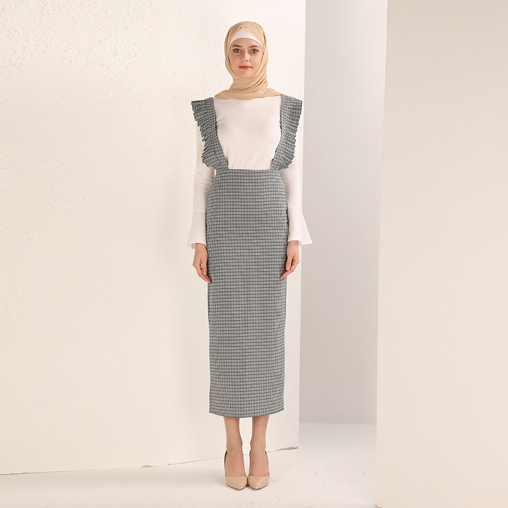 New Design Dubai Muslim Lady Modest Fashion Sheath Dress Skirt