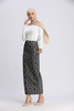 Retro Lace New Design Dubai Muslim Lady Modest Fashion Sheath Dress Skirt