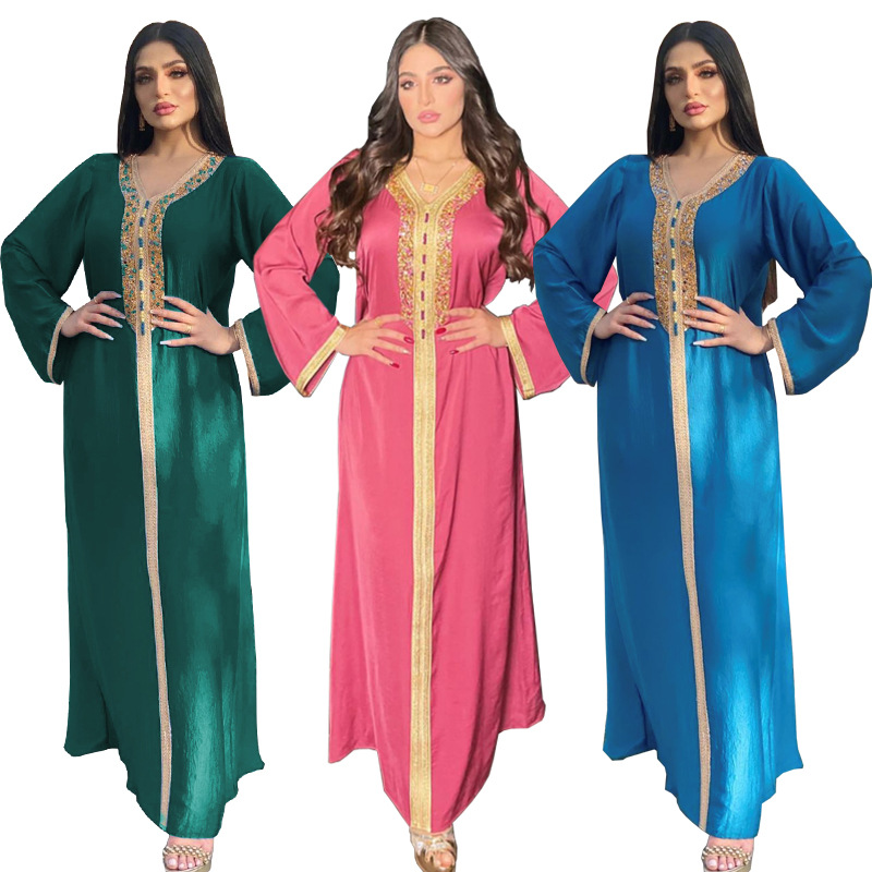  Women Robe Femme Musulman Vetement Femme Islamic Clothing Kimono Kebaya Maleisie Turkish Modest Prayer Clothes Dubai Maxi Dress Open Abaya