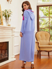 Hooded Tassel Open Cardigan Robe Modest Muslimah Dubai Maxi Dresses Islamic Women's Abaya