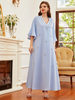Loose Islamic Modest Muslim Women Maxi Dresses Casual Clothing Abaya