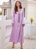 Elegant Arabic Loose Islamic Modest Muslim Women Maxi Dresses Casual Clothing Abaya