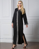 Arabian Dress Turkey Muslim Side Slit Hooded Long Dress, Worship Fashion Robe