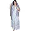  Women Embroidery Borka Turkish Kebaya Maleisie Modest Vêtements Dubai Prayer Clothes Vetement Femme Islamic Clothing Robe Femme Musulman Maxi Dress Open Abaya