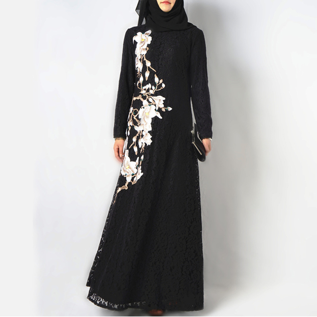 Arabic Modest Fashion Loose Casual Islamic Dress Plus Size Robe Muslim Maxi Dresses Abaya