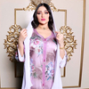  Dubai Islamic Clothing Embroidery Vêtements Women Open Fabric Borka Modest Muslim Dress Kimono Abaya