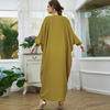 2022 New Arabic Modest Fashion Islamic Dress Robe Muslim Maxi Dresses Abaya