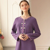 Vintage Modest Fashion Muslim Robe Loose Islamic Hooded Maxi Dresses Abaya