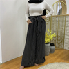 2022 European And American Muslim Casual Women's Striped Wide Leg Pants Trousers