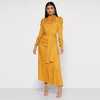 2022 Middle East New Muslim Dress Fashion Women's Pleated Long Skirt Irregular Hem 