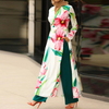  Open Kimono Kaftan Islamic Clothing Borka Wholesale Modest Dubai Fashion Fabric Muslim Dress Embroidery Abaya