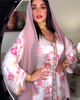  Kaftan Islamic Clothing Open Fashion Fabric Borka Embroidery Kimono Dubai Modest Muslim Dress Wholesale Abaya