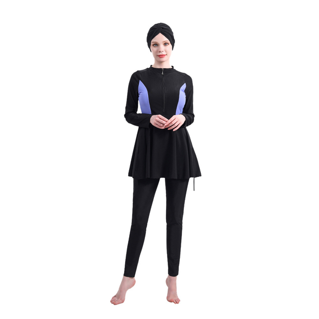 Modest Swimsuit Three-piece Suit Amazon Hot Sale Beach Swimsuit AliExpress Hot Swimwear