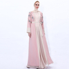 Ramadan new embroidery with Muslim women's chiffon stitching cardigan cross-border spot