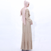 Foreign Trade New Style Lace Dress Muslim Female Lotus Leaf Sleeve Robe Abaya Dress Spot Cross-border