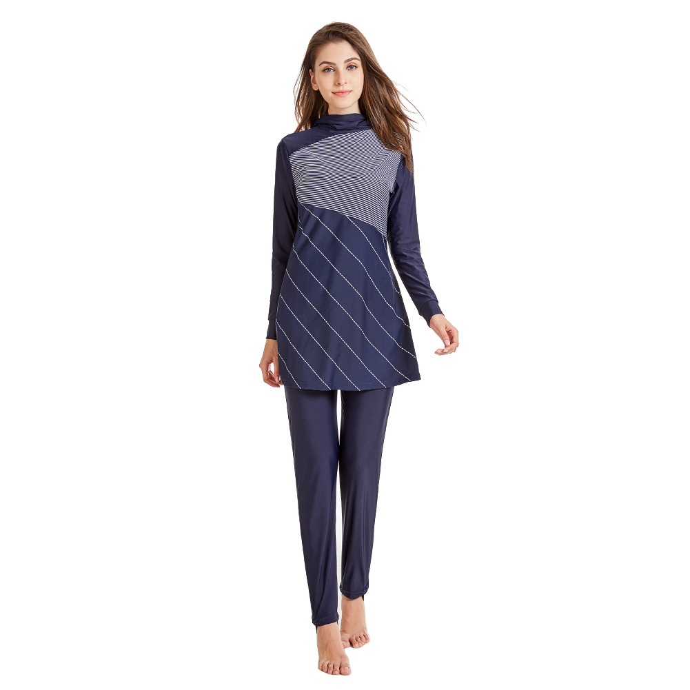 Printed Modest Islamic Women's Full Cover Swimsuits Beach Swimsuits Burkini