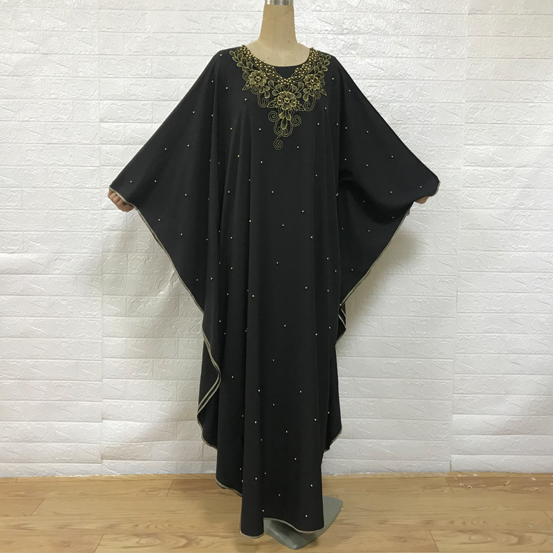  Turkish Islamic Clothing Morocco Kaftan Thobe Caftan 2022 Arab Burka Dubai Modest Kimono Bat Sleeve Jalabiya Abaya Muslim Prayer Women Maxi Dress Abaya
