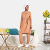 2022 Muslim Turkey Casual Loose Modest Fashion Middle East Lady Blouse Set