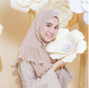 Middle East Malaysia Ethnic Chiffon Monochrome Arabian Patchwork Long Scarf Hijab