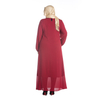 Fashion Chest Applique Malaysia Arab Muslim Robe Plus Size Long-sleeved Dress Women