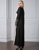 New Fashion Robe Korean Hemp Ethnic Muslim Lace Stitching Long-sleeved Dress Plus Size
