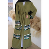 2022 New Muslim Abaya Fashion Sequin Stitching Dubai Turkish Cardigan Robe