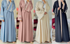 Latest Fashion Modern Lady Islamic Lace Dubai Arabic Modest Muslim Maxi Dresses Abaya