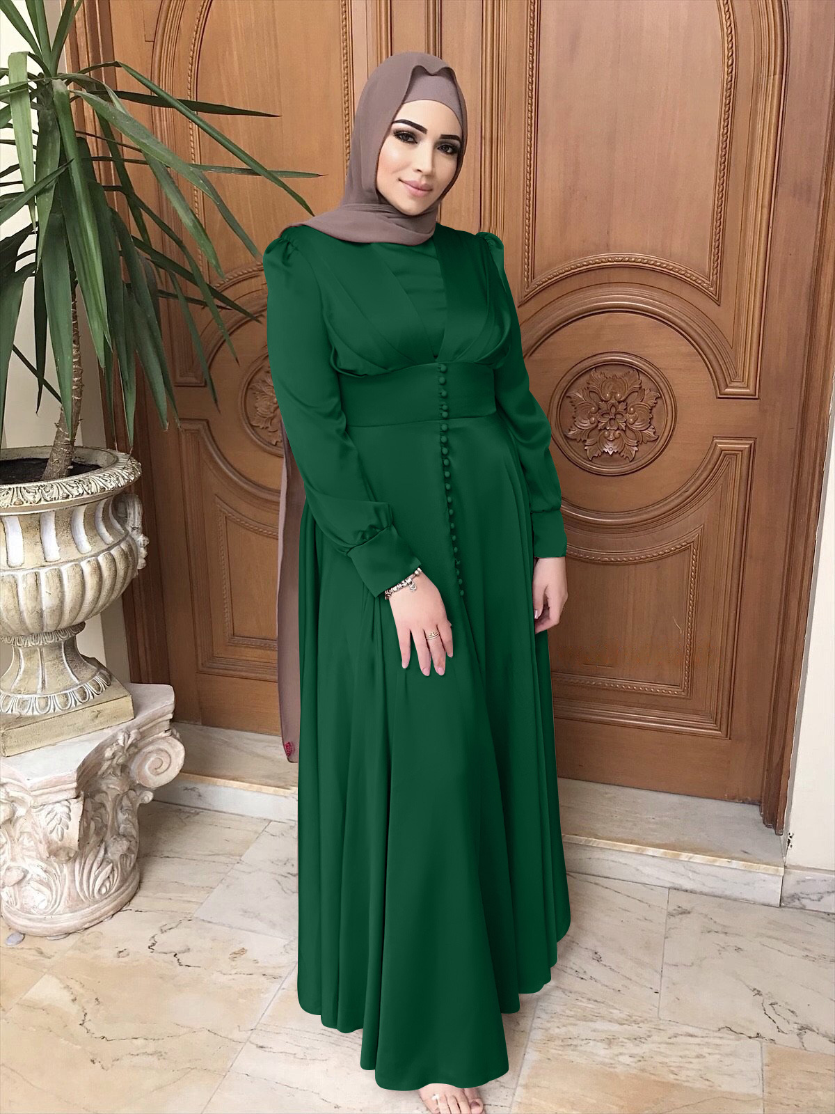 Modest Fashion Islamic Dress Cheap Arabic Style Muslim Maxi Dresses Modern Collection Abaya
