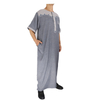 2022 cotton Wholesale New Arabic Men's Robe Stand Collar Muslim Islamic Thobe