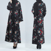  Open Abaya 2022 Turkish Morocco Kimono Kaftan Arab Thobe Dubai Bat Sleeve Muslim Modest Burka Islamic Clothing Jalabiya Caftan Prayer Women Maxi Dress Open Abaya