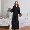  Open Abaya Arab Modest Morocco Kaftan Bat Sleeve Kimono 2022 Muslim Islamic Clothing Dubai Turkish Robe Caftan Jalabiya Burka Prayer Women Maxi Dress Open Abaya