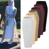 2022 Muslim Lady Velvet New Design Color Fashion Sheath Dress Skirt