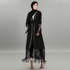 Fashion Plus Size Fashion Beaded Lace Hollow Lace Stitching Cardigan Fringed Robe