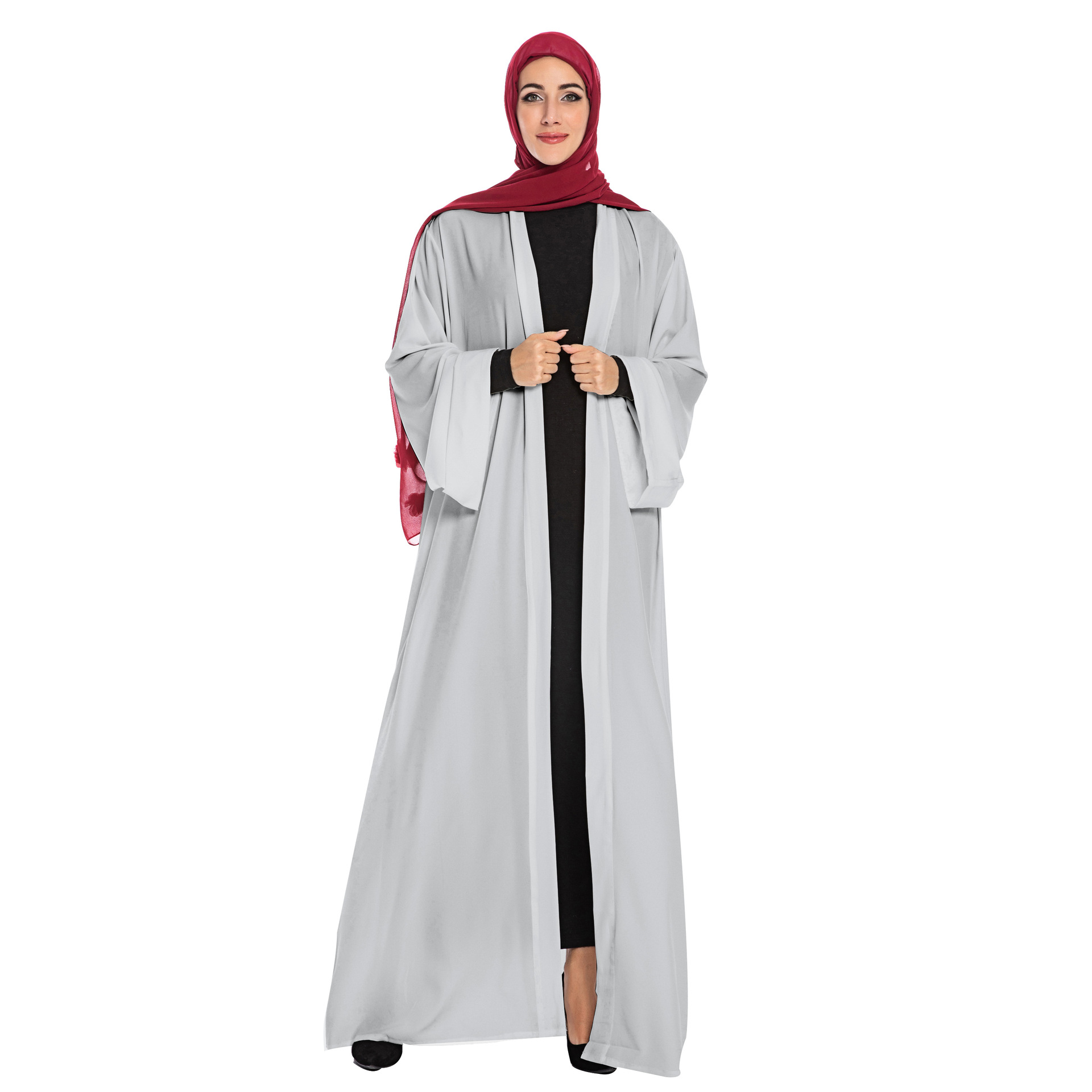 AliExpress eBay Amazon Dubai Robe Explosion Net Color Cardigan Muslim
