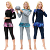  Women Swimwear Fashion Fabric Sportswear Sportswear 2021 Muslim Full Cover Modest Islamic Clothing Swimwear Swimsuit Burkini