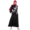 New Fashion Autumn New Middle Eastern Fashion Plus Size Women's Car Flower Lantern Sleeve Long Skirt