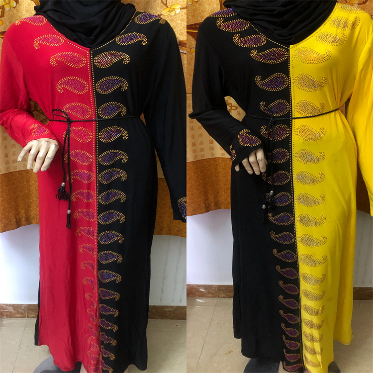  Jalabiya Caftan Islamic Clothing Jilbab Thobe Kaftan Muslim 2022 Dubai Burka Turkish Prayer Women Maxi Dress Abaya