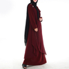 Arabic Plus Size Modest Fashion Loose Casual Kimono Islamic Robe Muslim Maxi Dresses Abaya