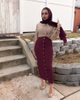 2022 Cotton Black Arabic Middle East Fashion Modest Ins Long Button Skirt