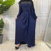 AliExpress Fashion Women's European And American Fake Two-piece Bandage And More Wear French Middle East Dubai Robe Dress
