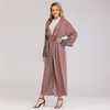 EBay Hot Sale Middle Eastern Muslim Long-sleeved Embroidered Beaded Robe Women Arab Long Cardigan