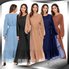 AliExpress Amazon 2020 Cross-border Foreign Trade Women's Stitching Long-sleeved Middle Eastern Fashion Dress